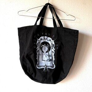 Greta Van Fleet black canvas tote bag metal band merch accessories